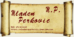 Mladen Perković vizit kartica